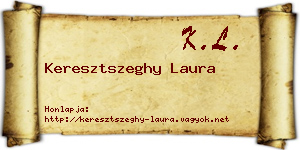 Keresztszeghy Laura névjegykártya